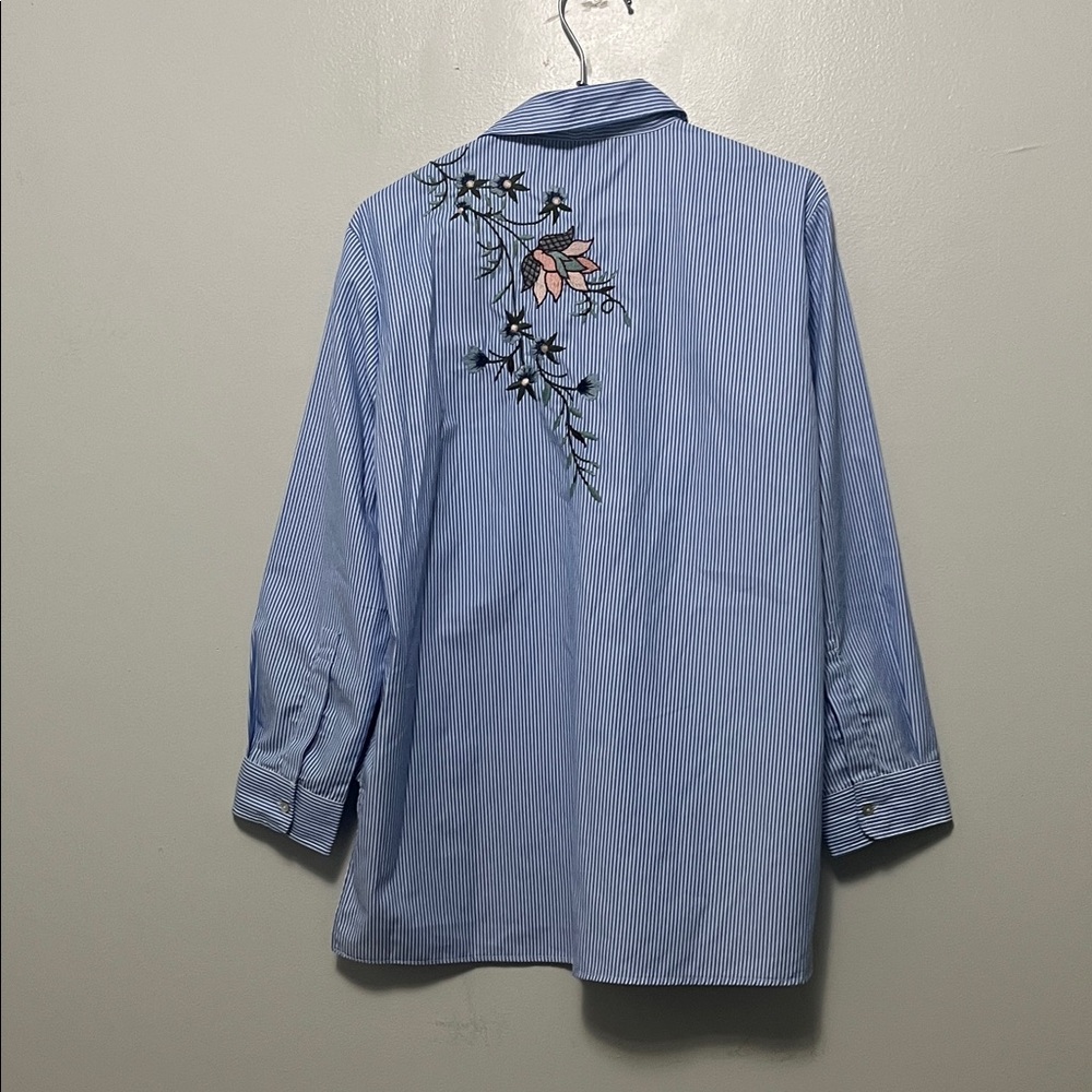 Zara Striped Button Down Shirt - Picture 5 of 5